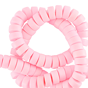 Polymer Perlen Disc 7mm Baby pink