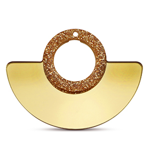 Statement-Anh&auml;nger Metallic glitter gold