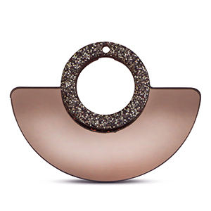 Statement-Anh&auml;nger Metallic glitter copper