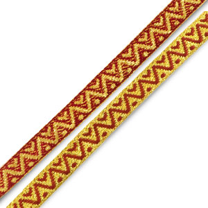 Schmuckband mit Text Hearts and dots Gold-pink