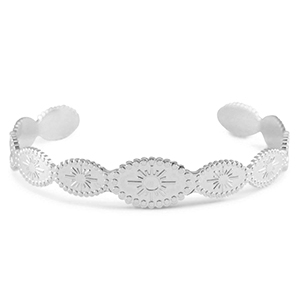 Armb&auml;nder aus Stainless Steel - Rostfreiem Stahl Bangle Sun Silver