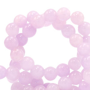 4 mm Naturstein Perlen Rose purple