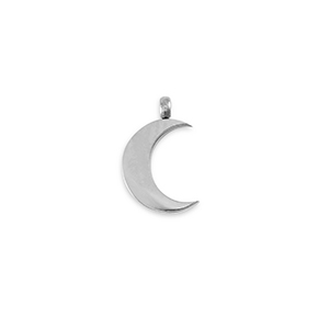 Stainless Steel - Rostfrei Stahl Anh&auml;nger La Luna Mond Silver