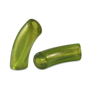 Tube Acrylperlen shiny Golden olive green