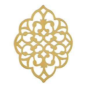 Stainless Steel - Rostfrei Stahl Anh&auml;nger Bohemian Gold