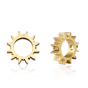 Stainless Steel - Rostfrei Stahl Perlen Sun Gold