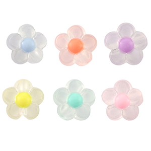 Arcyl Perlen Blume Multicolour pastel-transparent