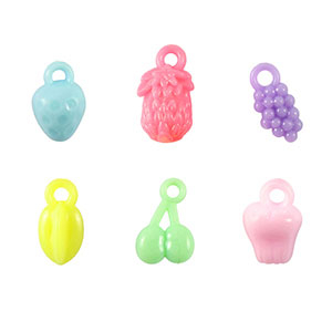 Acryl-Look-Perlen Obst Multicolour pastel