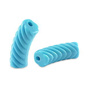 Tube Acrylperlen Twisted Blue