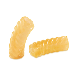 Tube Acrylperlen Twisted Transparent spectra yellow