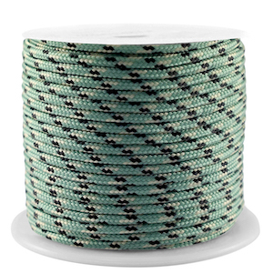 Segeltau 2mm Petrol green-black