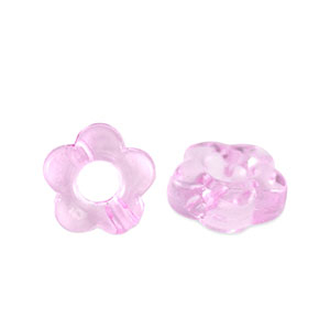 Acryl Perlen Blume Transparent azalea pink