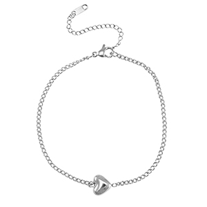 Armb&auml;nder aus Stainless Steel - Rostfreiem Stahl Herz Silver