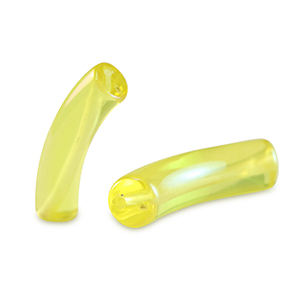 Tube Acrylperlen Freesia yellow-AB coating