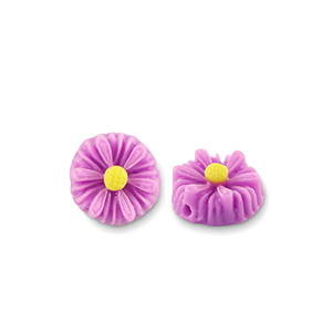 Resin Perlen Blume 8mm Purple