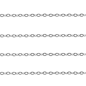 Stainless Steel - Rostfrei Stahl Schmuckzubeh&ouml;r Ankerkette Gliederkette Silver