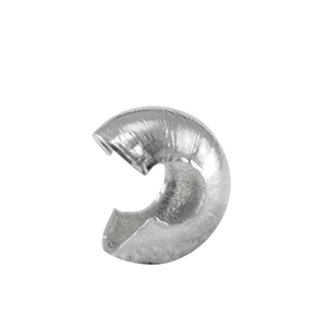 Stainless Steel - Rostfrei Stahl Schmuckzubeh&ouml;r Quetsch-Kaschierperlen 3mm Silver