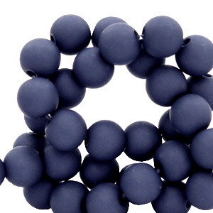 6 mm Acrylperlen Navy blue