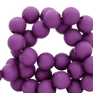4 mm Acrylperlen Dark cherry purple