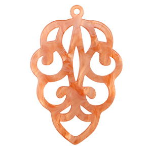 Resin Anh&auml;nger Coral red
