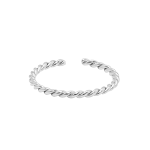 Ringe aus Stainless Steel - Rostfreiem Stahl Twist Silber