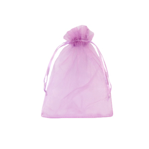 Schmuckbeutel Organza 7x9cm Magenta purple