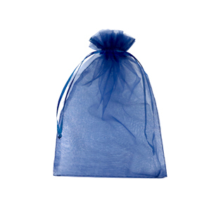 Schmuckbeutel Organza 10x12cm Navy blue