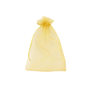 Schmuckbeutel Organza 7x9cm Golden yellow