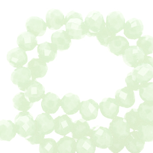Top Glas Facett Perlen 3x2mm rondellen Mint green