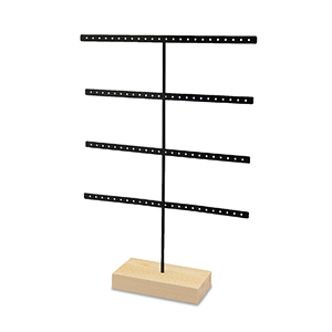 Schmuckdisplay f&uuml;r Ohrringe Natural-black