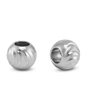 Stainless Steel - Rostfrei Stahl Perlen 8mm Silver