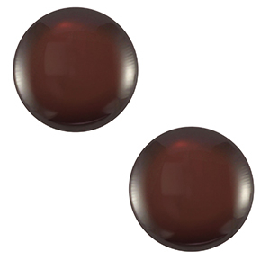 7 mm classic Cabochon Polaris Elements Lucido Cacao brown