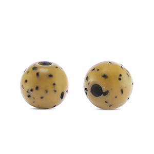 Polaris Perlen 6 mm rund Sassi Walnut brown-black