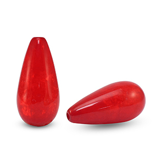 Polaris Elements Perlen tropfenform Polmo Berry red