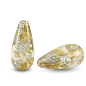 Polaris Elements Perlen tropfenform Tiffany Prosecco white