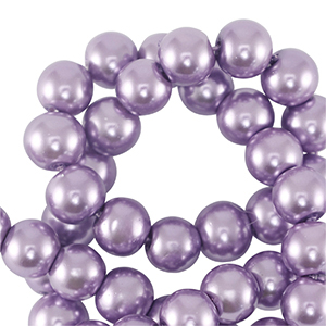 Glaswachsperlen 8mm Lilac purple