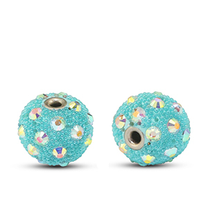 Bohemian-Perlen Turquoise-strass
