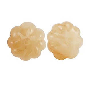 Naturstein Perlen Aventurinquarz Blume Copper orange