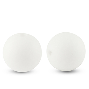 Silikonperlen 15mm runden White