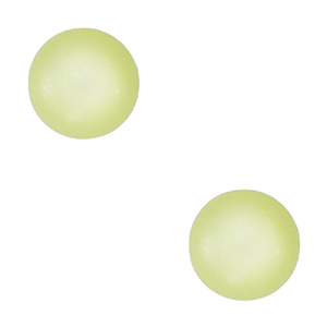 4  mm soft Cabochon "Geburtssteine" August Polaris Elements SS16 shiny Lime green