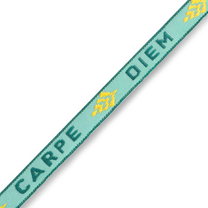 Schmuckband mit Text "carpe diem" Turquoise-green