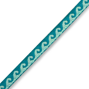 Schmuckband mit Text waves Turquoise-blue