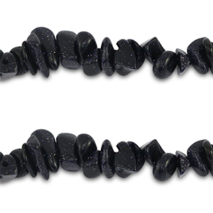 Chip Steine Perlen Glitter midnight blue