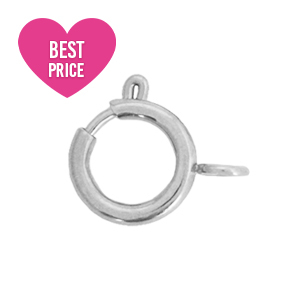 Stainless Steel - Rostfrei Stahl Schmuckzubeh&ouml;r Verschluss 7x9mm Silber