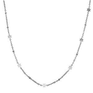 Ketten aus Stainless Steel - Rostfreiem Stahl Blume Silver