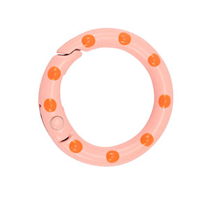 Farbiges Zubeh&ouml;r Schl&uuml;ssel Anh&auml;nger Ring Pink-orange