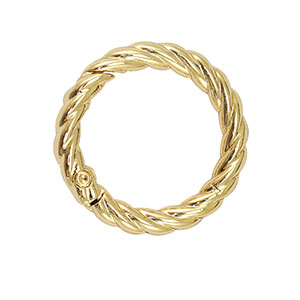 Zubeh&ouml;r Schl&uuml;ssel Anh&auml;nger Ring Twisted Gold