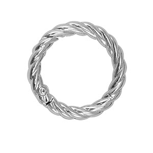Zubeh&ouml;r Schl&uuml;ssel Anh&auml;nger Ring Twisted Silver