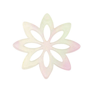 Resin Anh&auml;nger Blume Multicolor lilac-green