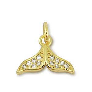 Brass TQ Metall Anh&auml;nger Schwanz Gold